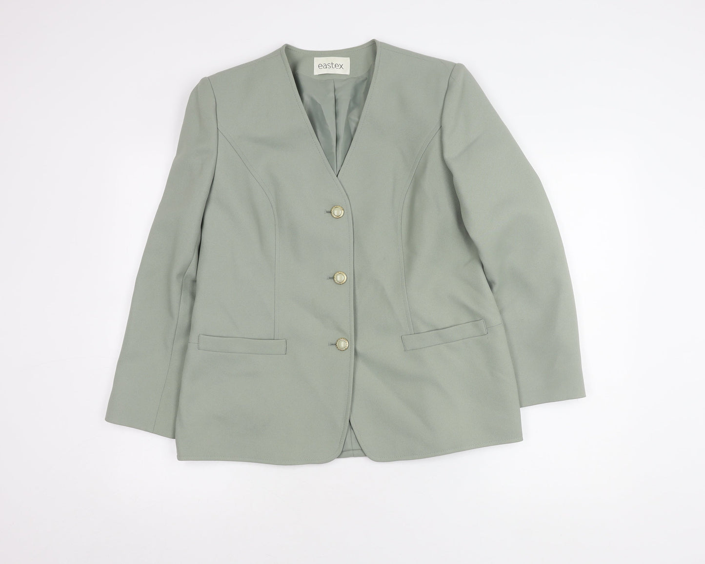 Eastex Women's Green Blazer, Size 12, Regular Fit
