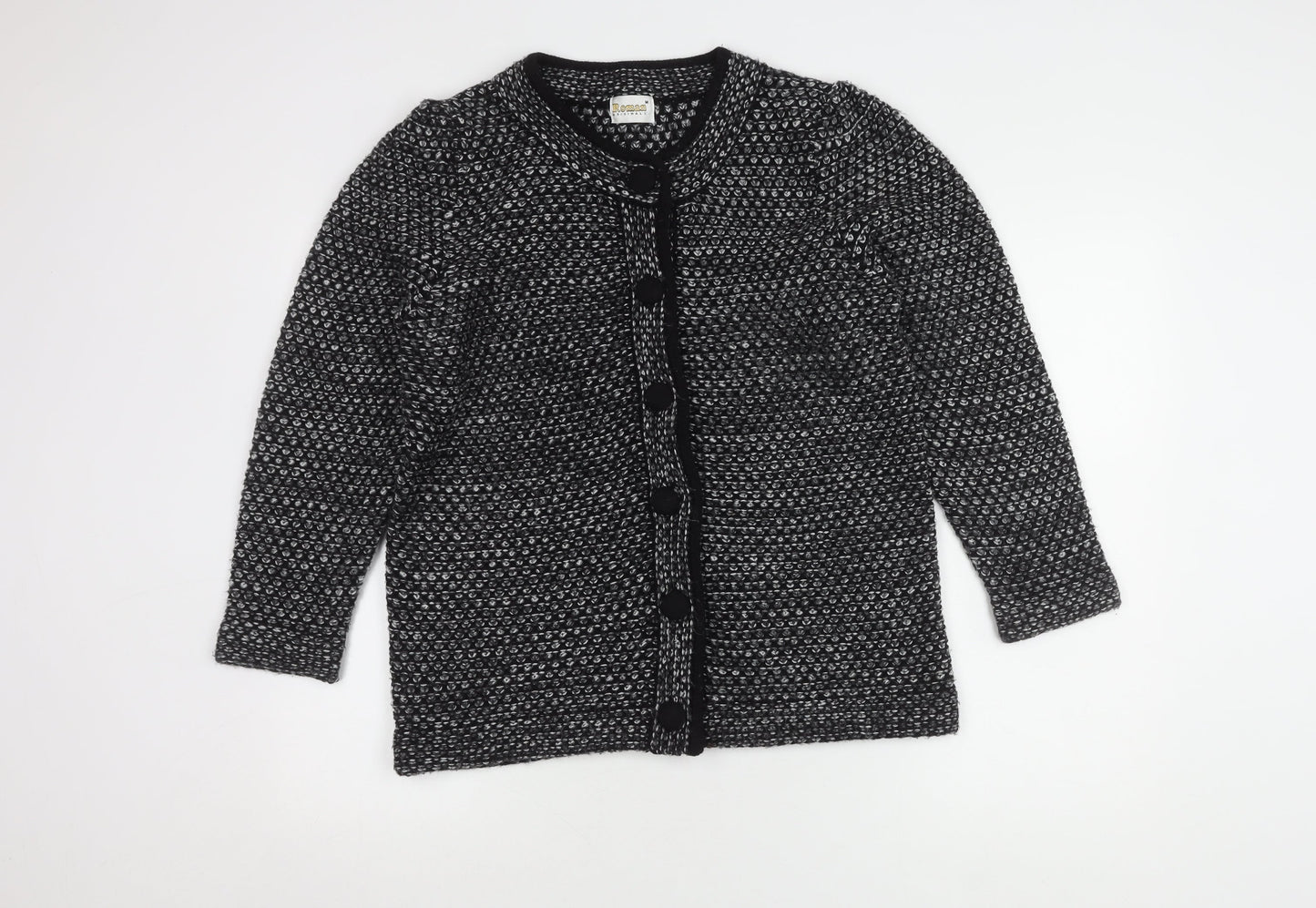 Womens UK Size M Roman Originals Black Cardigan Jumper