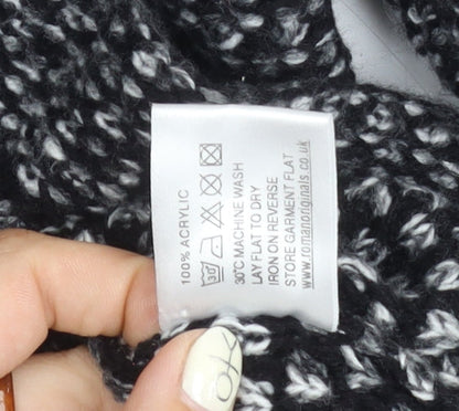 Womens UK Size M Roman Originals Black Cardigan Jumper