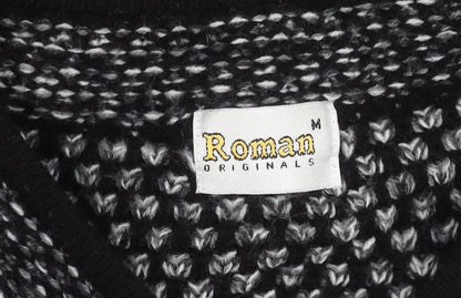 Womens UK Size M Roman Originals Black Cardigan Jumper