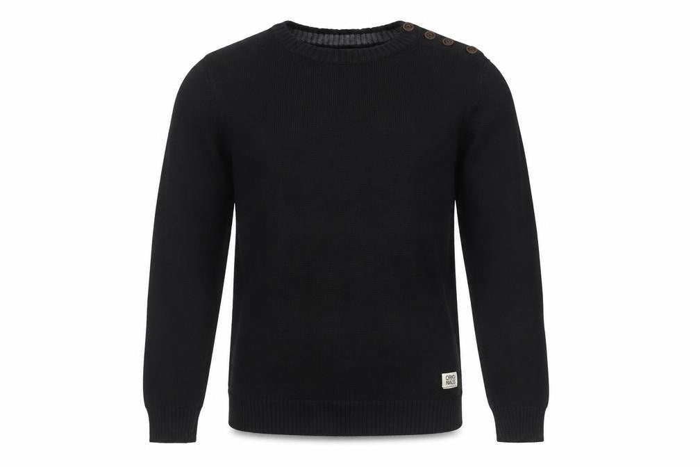 Mens UK Size S JACK & JONES Black Pullover Jumper