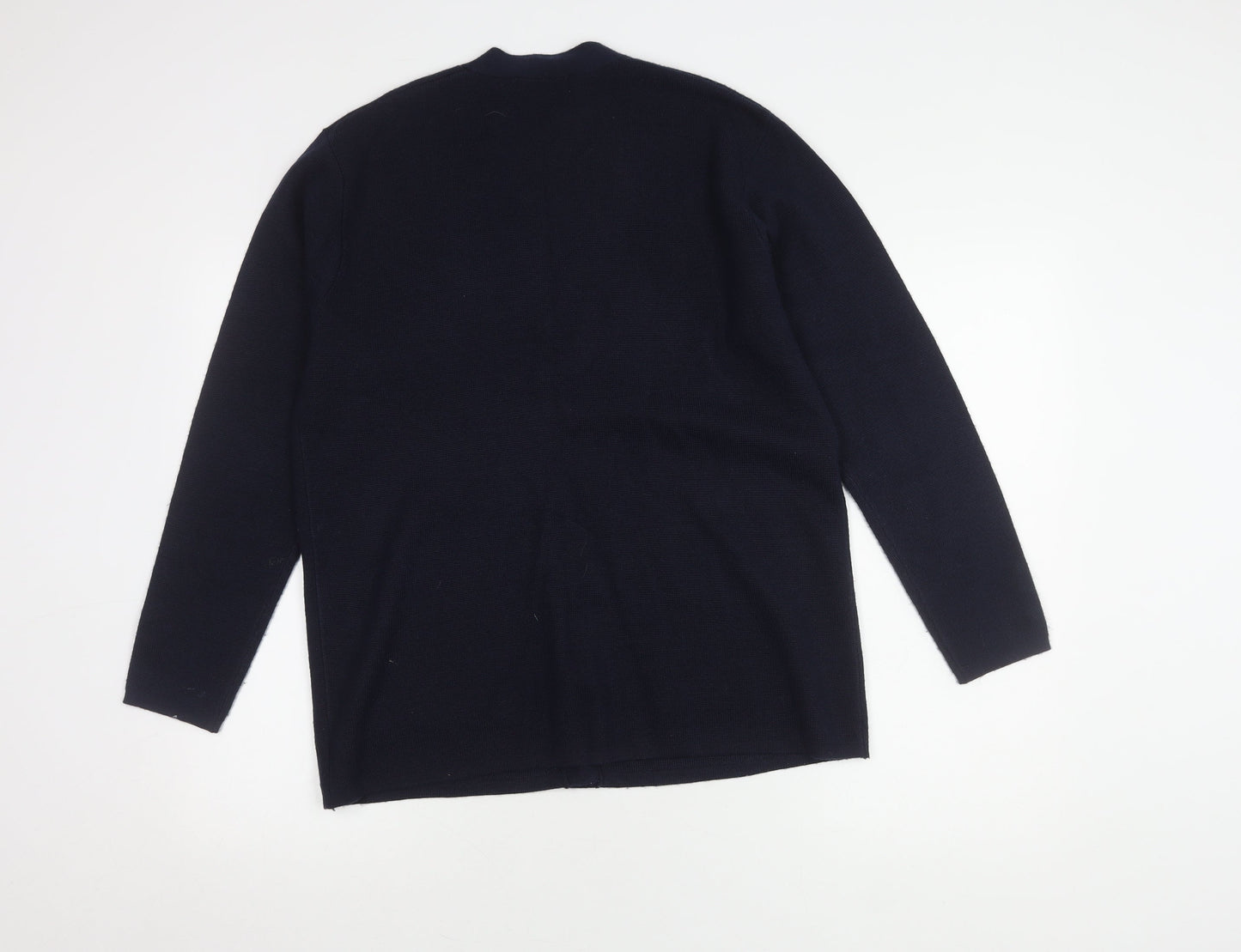 Damart Women's Blue Cardigan, Size 12, V-Neck Knit