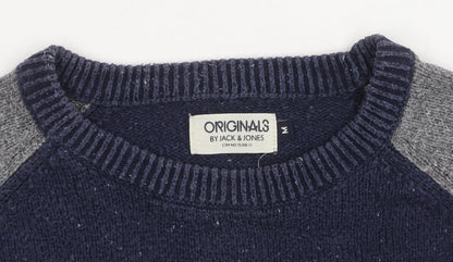 Jack & Jones Men's Blue M Logo Pullover Jumper