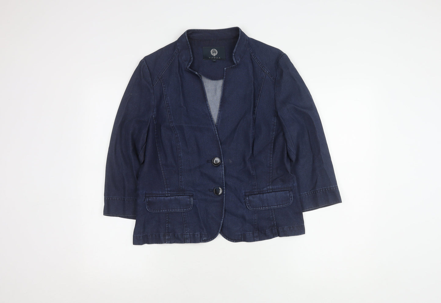 Viyella Women's Blue Lyocell Blazer, Size 12