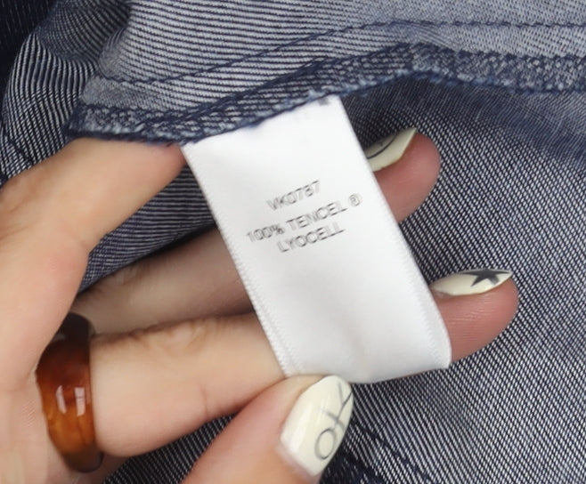 Viyella Women's Blue Lyocell Blazer, Size 12