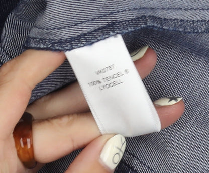 Viyella Women's Blue Lyocell Blazer, Size 12