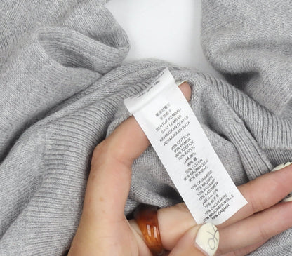 Jeff Banks Men's Grey Cotton Cashmere Pullover Jumper S