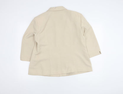 Eastex Women Beige Suit Jacket Size 16