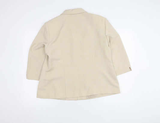 Eastex Women Beige Suit Jacket Size 16