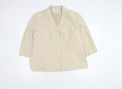 Eastex Women Beige Suit Jacket Size 16
