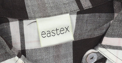 Womens UK Size 12 Eastex Multicoloured Basic Button-Up