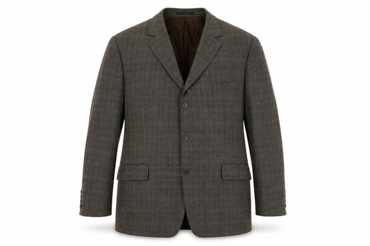 Zignone Men's Brown Check Blazer Jacket Size 44R