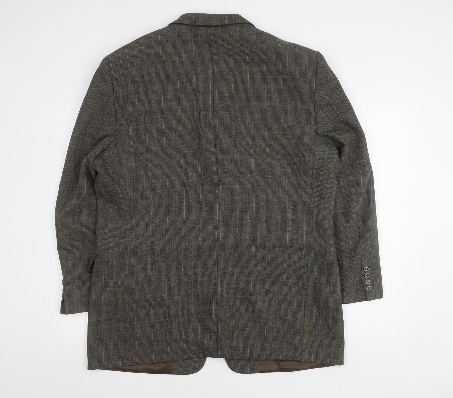 Zignone Men's Brown Check Blazer Jacket Size 44R