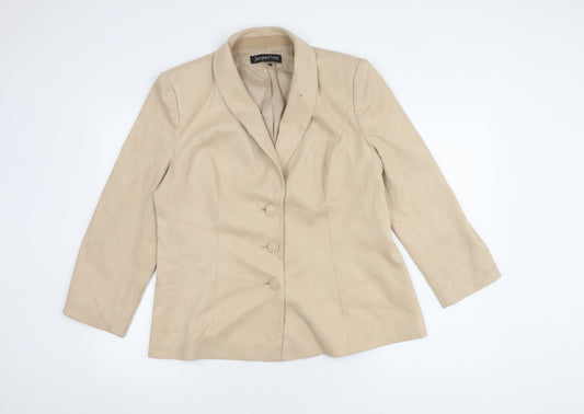 Jacques Vert Women's Beige Blazer, Size 16