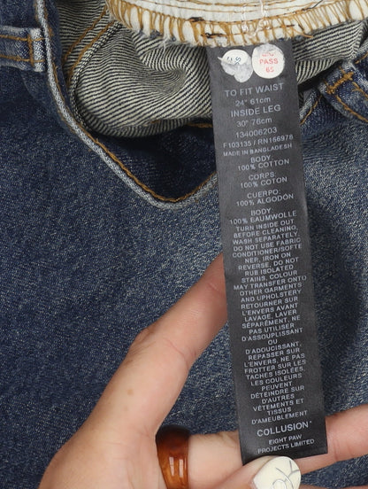 Collusion Women's Blue Jeans, Size 4, Excellent Condition