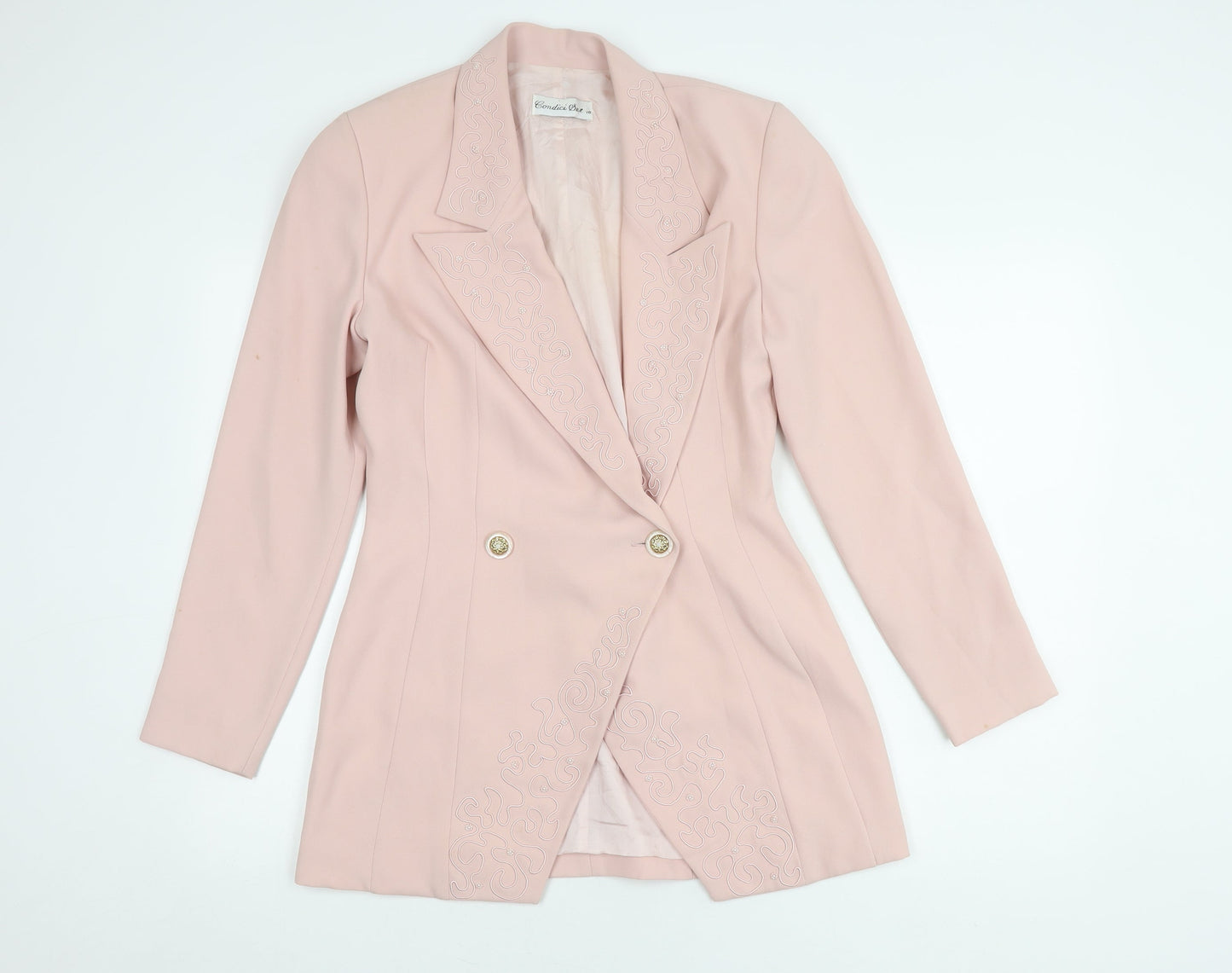 Condici Women's Pink Blazer Size 10 Double-Breasted