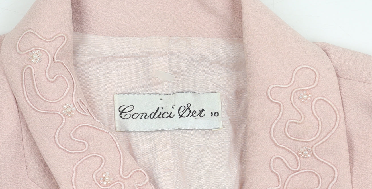 Condici Women's Pink Blazer Size 10 Double-Breasted