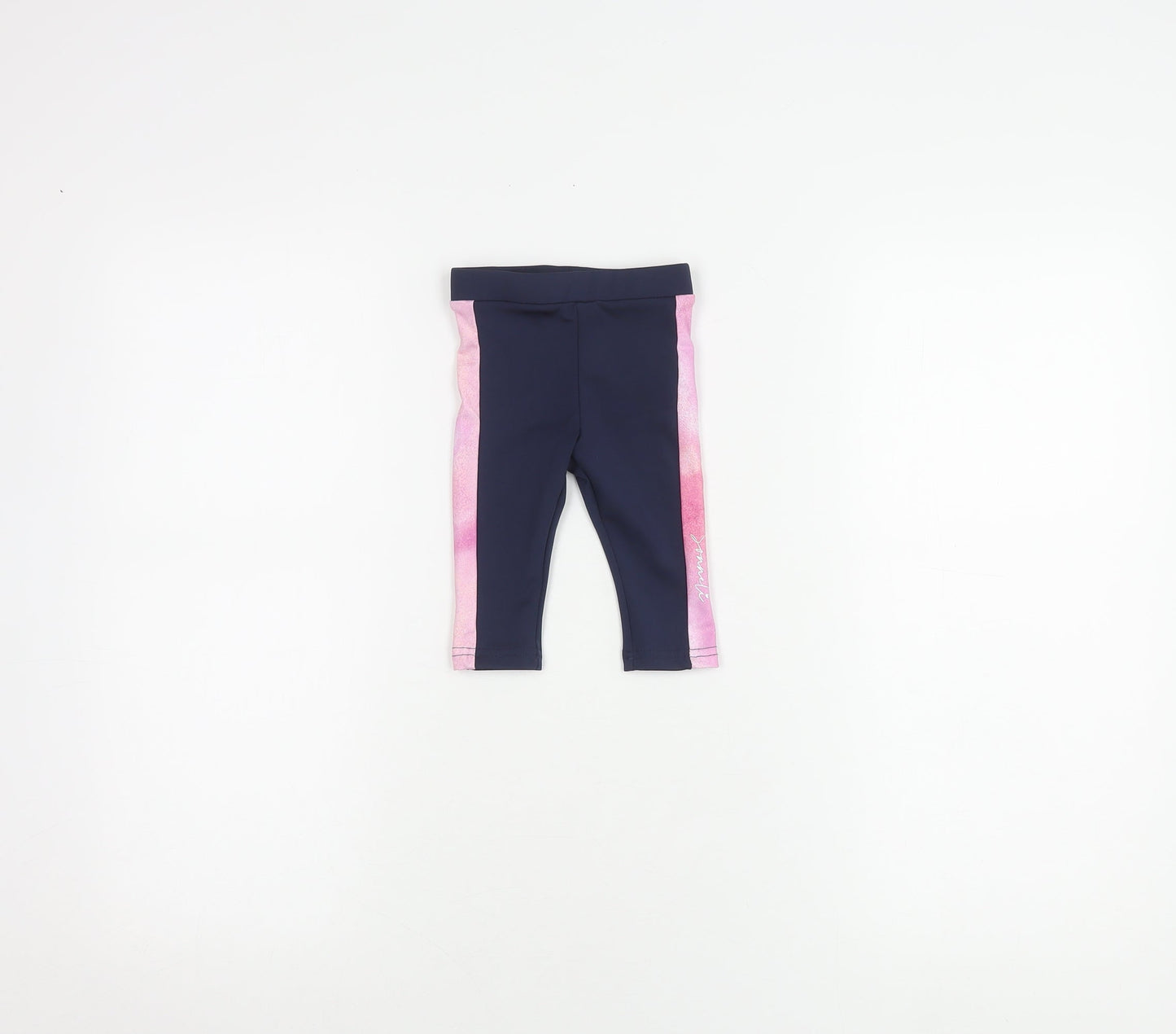 Sonneti Unisex Baby Leggings, Blue Pink, 6-9 Months, Stretch