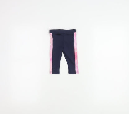 Sonneti Unisex Baby Leggings, Blue Pink, 6-9 Months, Stretch