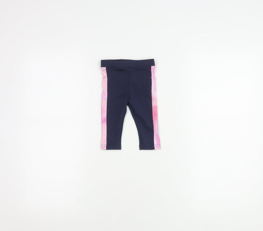 Sonneti Unisex Baby Leggings, Blue Pink, 6-9 Months, Stretch