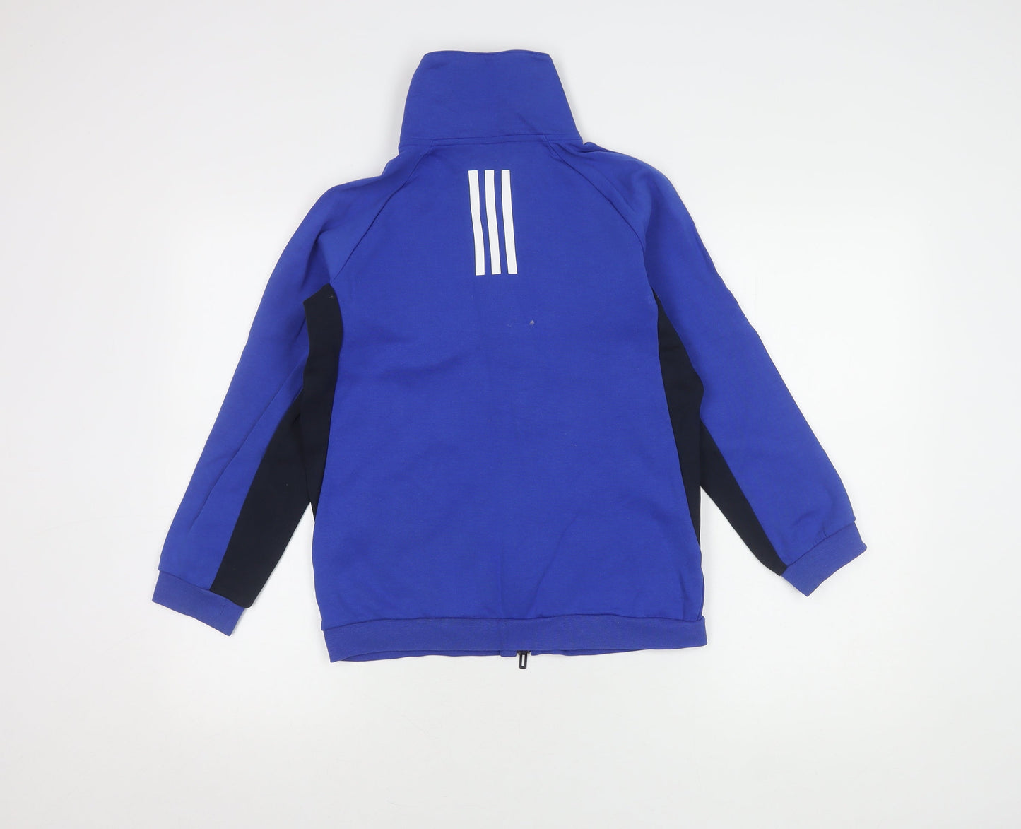 Adidas Boys Blue Track Jacket 11-12 Years with Full Zip