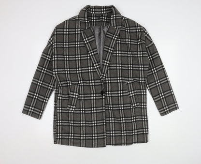 Womens UK Size 12 Stella Morgan Grey Overcoat