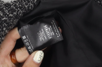 Marks and Spencer Women's Black Bouclé Blazer Size 14