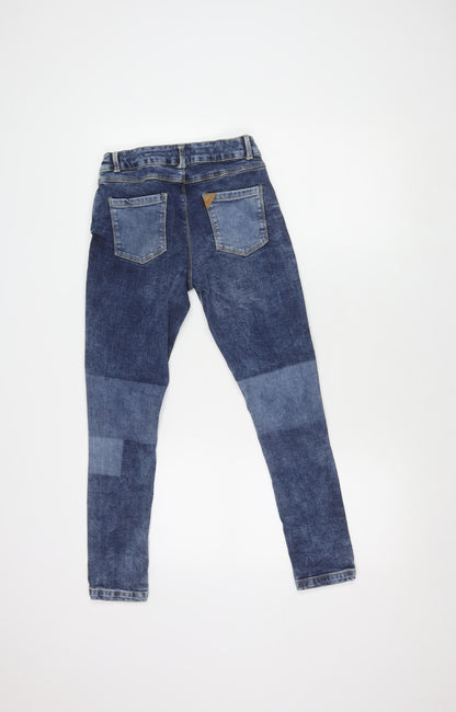 Mandarcy Girls Blue Skinny Jeans 11 Years Cotton Blend