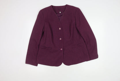 Honor Millburn Women's Purple Size 14 Suit Jacket