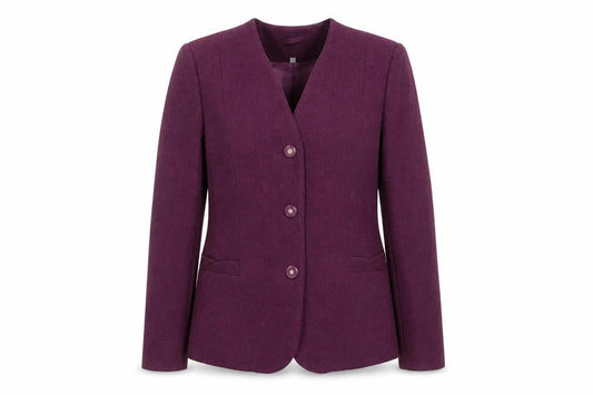 Front view of Honor Millburn Women's Purple, size 14, Suit Jacket