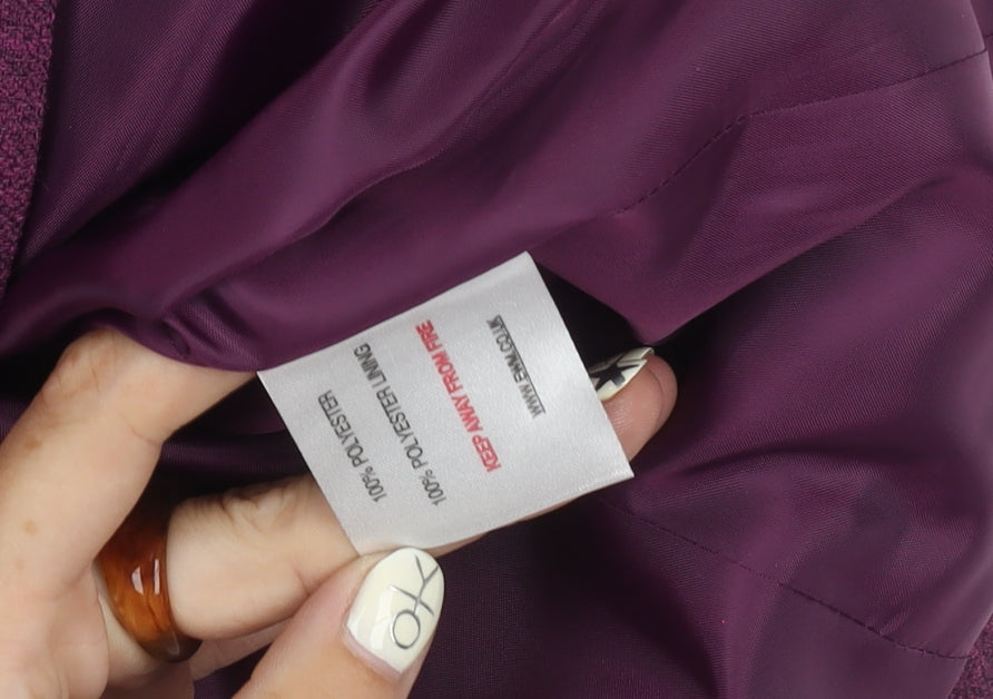Honor Millburn Women's Purple Size 14 Suit Jacket
