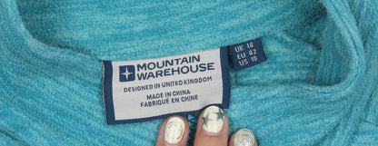 Mountain Warehouse Women's Blue Fleece Jacket Size 14