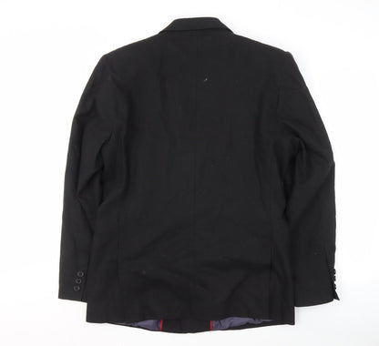 st-martins Men's Black Blazer, L, Formal Jacket