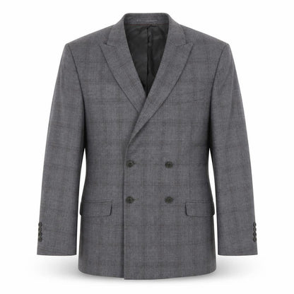 Hawes & Curtis Men's Grey Check Blazer, Size 42, Extra-Slim Fit