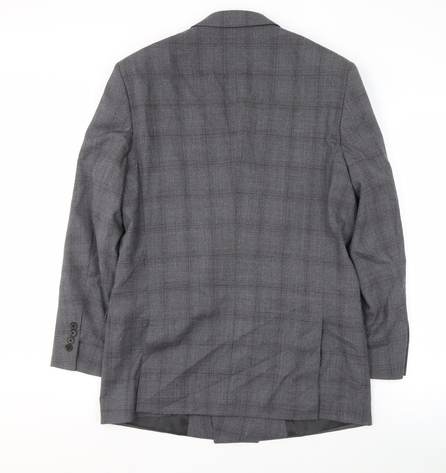 Hawes & Curtis Men's Grey Check Blazer, Size 42, Extra-Slim Fit