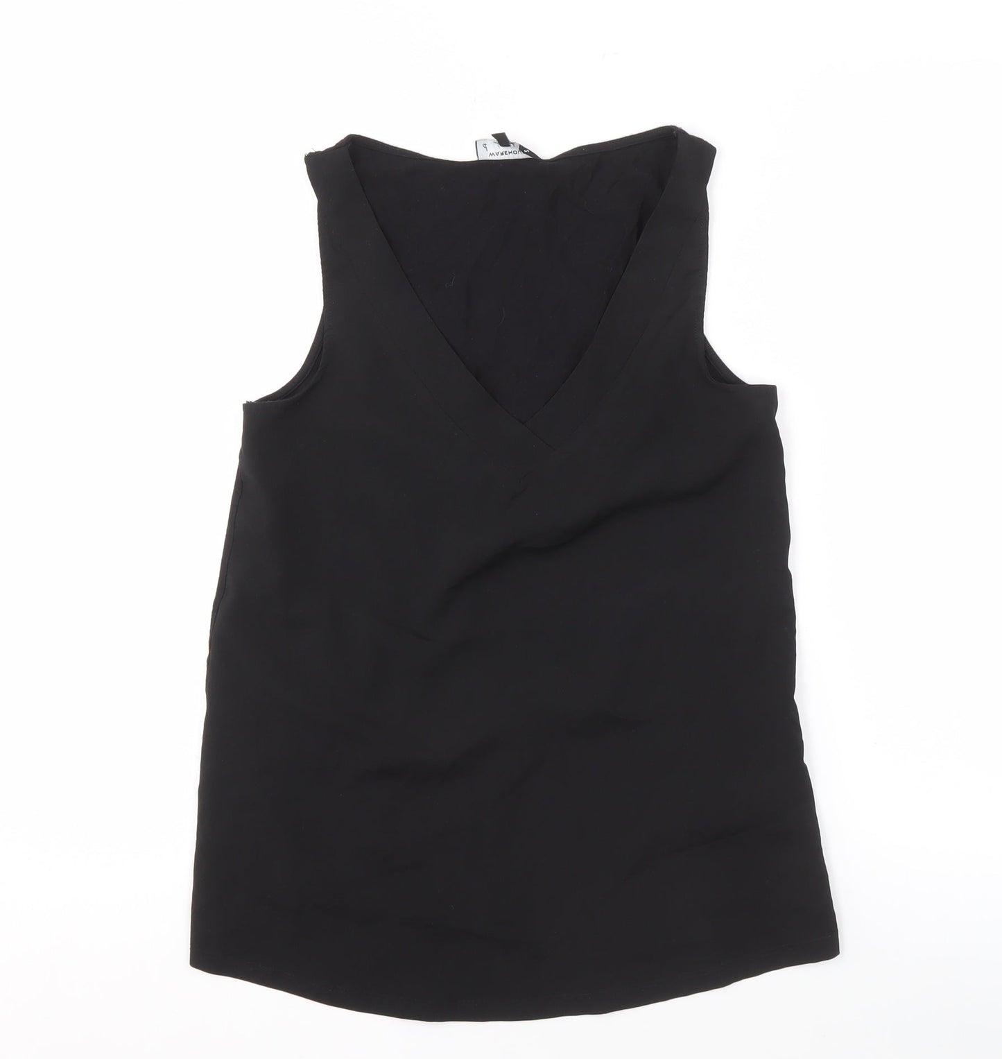 Warehouse Women's Black Sleeveless Tank Top Size 8