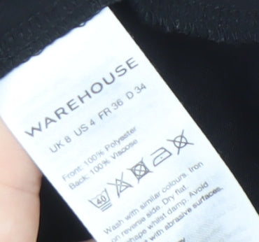Warehouse Women's Black Sleeveless Tank Top Size 8