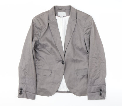 H&M Grey Women's Blazer Jacket Size 14