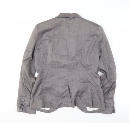H&M Grey Women's Blazer Jacket Size 14