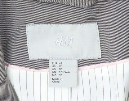 H&M Grey Women's Blazer Jacket Size 14