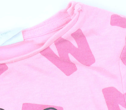 Disney Girls Pink Minnie Mouse T-Shirt 12 Months