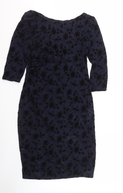 NOOSNOW Women's Blue Sheath Dress Size 12