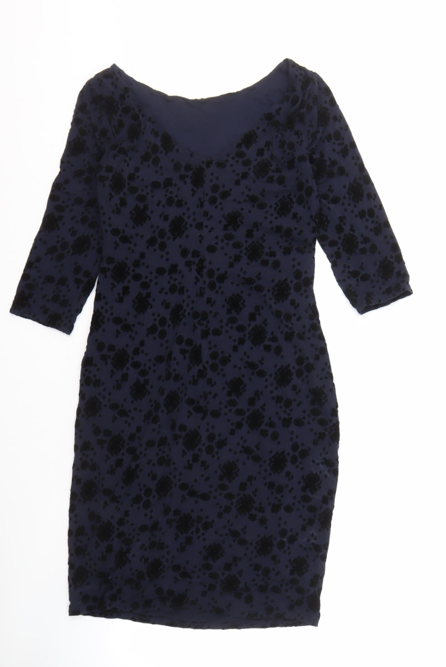 NOOSNOW Women's Blue Sheath Dress Size 12