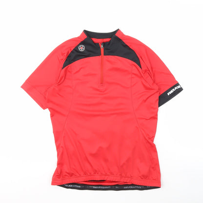 Revolution Women's Red Cycling Jersey, Size 12, Short Sleeve