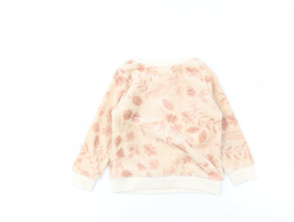 Disney Girls Beige Bambi Floral Long Sleeve Top, Size 2-3