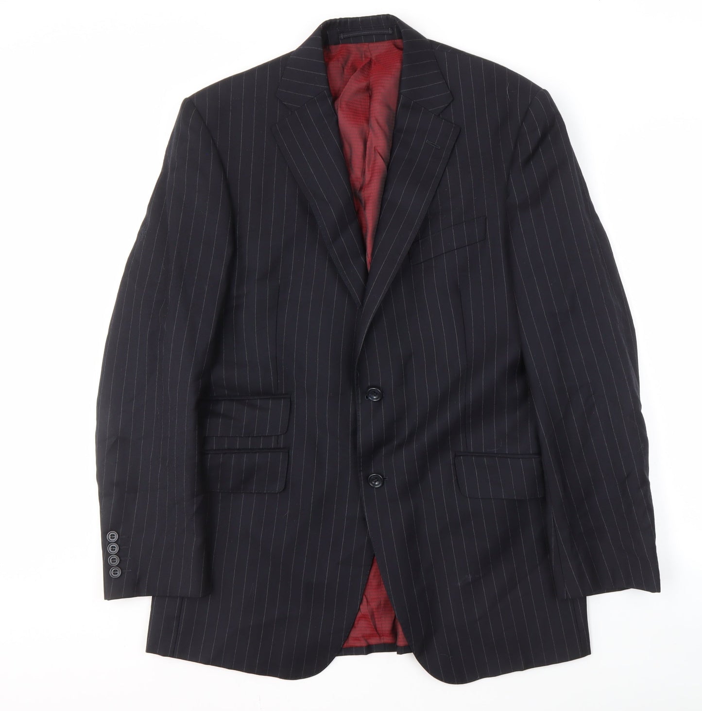 Mens UK Size 38 Marks and Spencer Regular Blue Suit Jacket