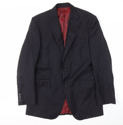 Mens UK Size 38 Marks and Spencer Regular Blue Suit Jacket