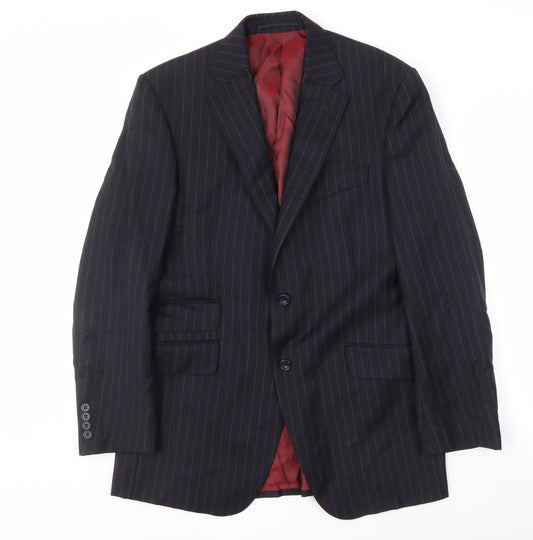Mens UK Size 38 Marks and Spencer Regular Blue Suit Jacket