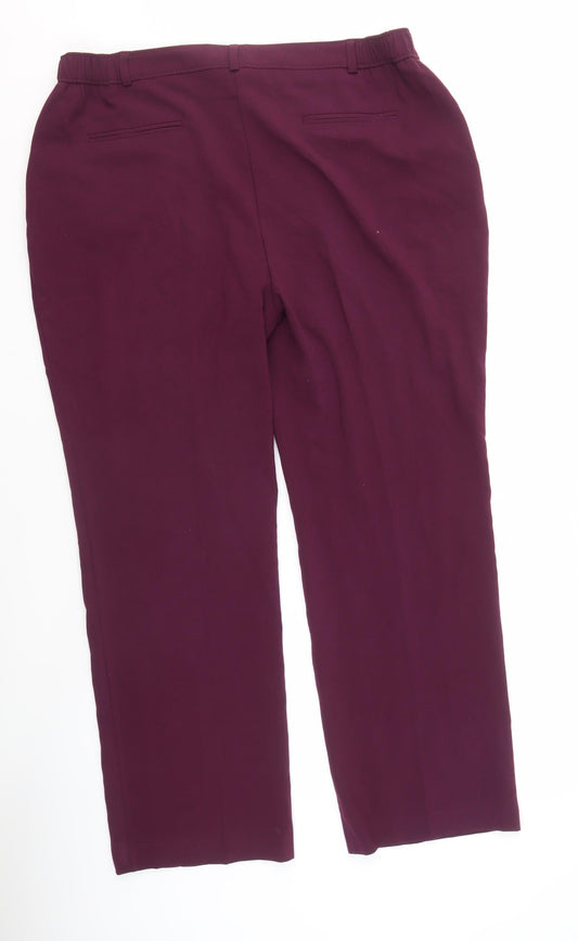 Capsule Women's Purple Trousers UK 18 Regular