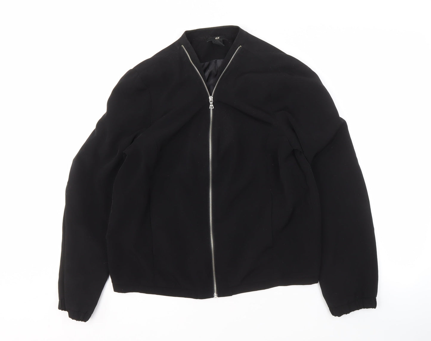 Womens UK Size 12 H&M Black Basic Jacket